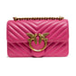 Pink Leather Love One Mini Shoulder Bag