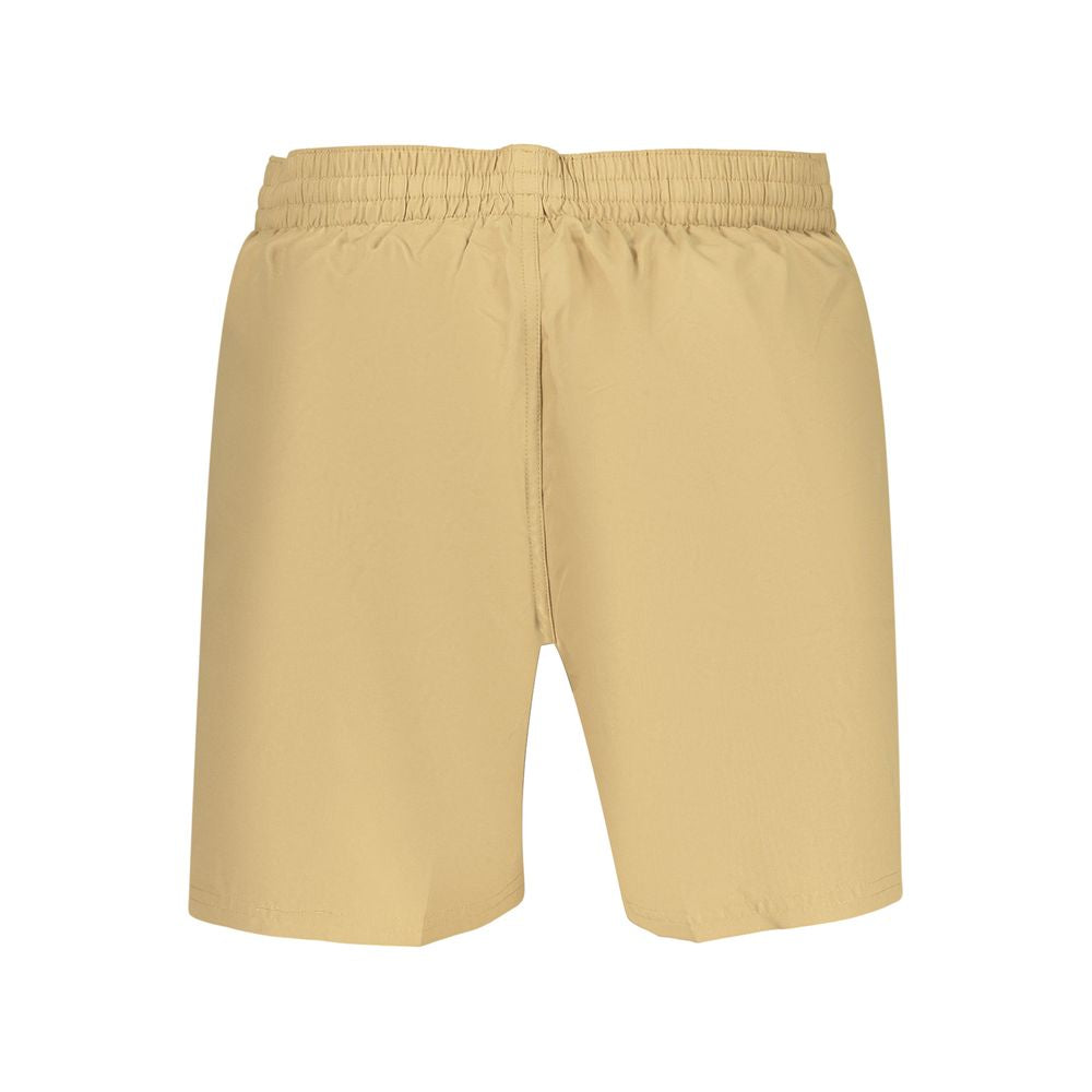 Beige Polyster Men Boxer