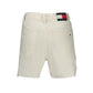 White Cotton Women Shorts