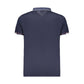 Blue Polyester Men's Polo Shirt