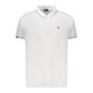White Polyester Men's Polo Shirt