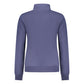 Blue Cotton Women Sweatshirt