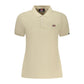 Beige Cotton Womens Polo