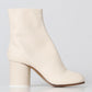 White Leather Ankle Boots