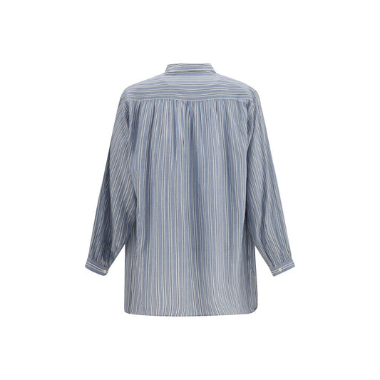 Blue Cotton Blouse