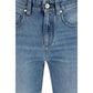Blue Cotton Jeans Denim