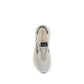 White Polyester Low Top Sneakers