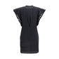 Black Cotton Casual Dress