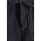 Black Viscose Bermuda Shorts