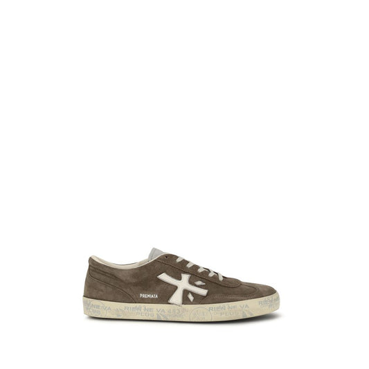 Brown Calf Leather Bos Taurus Low Top Sneakers