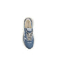 Blue Polyester Low Top Sneakers