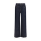 Blue Cotton Jeans Denim