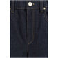 Blue Cotton Jeans Denim