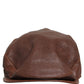 Men Brown Lamb Leather Newsboy Cloth Capello Hat