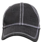 Men Black Cotton 6 Panel Baseball Capello Hat