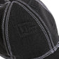 Men Black Cotton 6 Panel Baseball Capello Hat