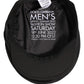 Men Black Cotton Stretch Newsboy Cloth Capello Hat