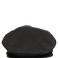 Men Black Cotton Stretch Newsboy Cloth Capello Hat