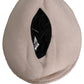 Women Beige Wool Knit Wide Brim Bucket Capello Hat