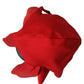 Women Red Polyester Whole Head Wrap Capello Hat