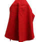 Women Red Polyester Whole Head Wrap Capello Hat