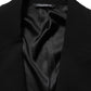 Black Wool Single Breasted Men Blazer Jacket