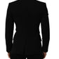 Black Wool Single Breasted Men Blazer Jacket