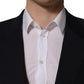 Dark Blue Wool Single Breasted Men Blazer Jacket