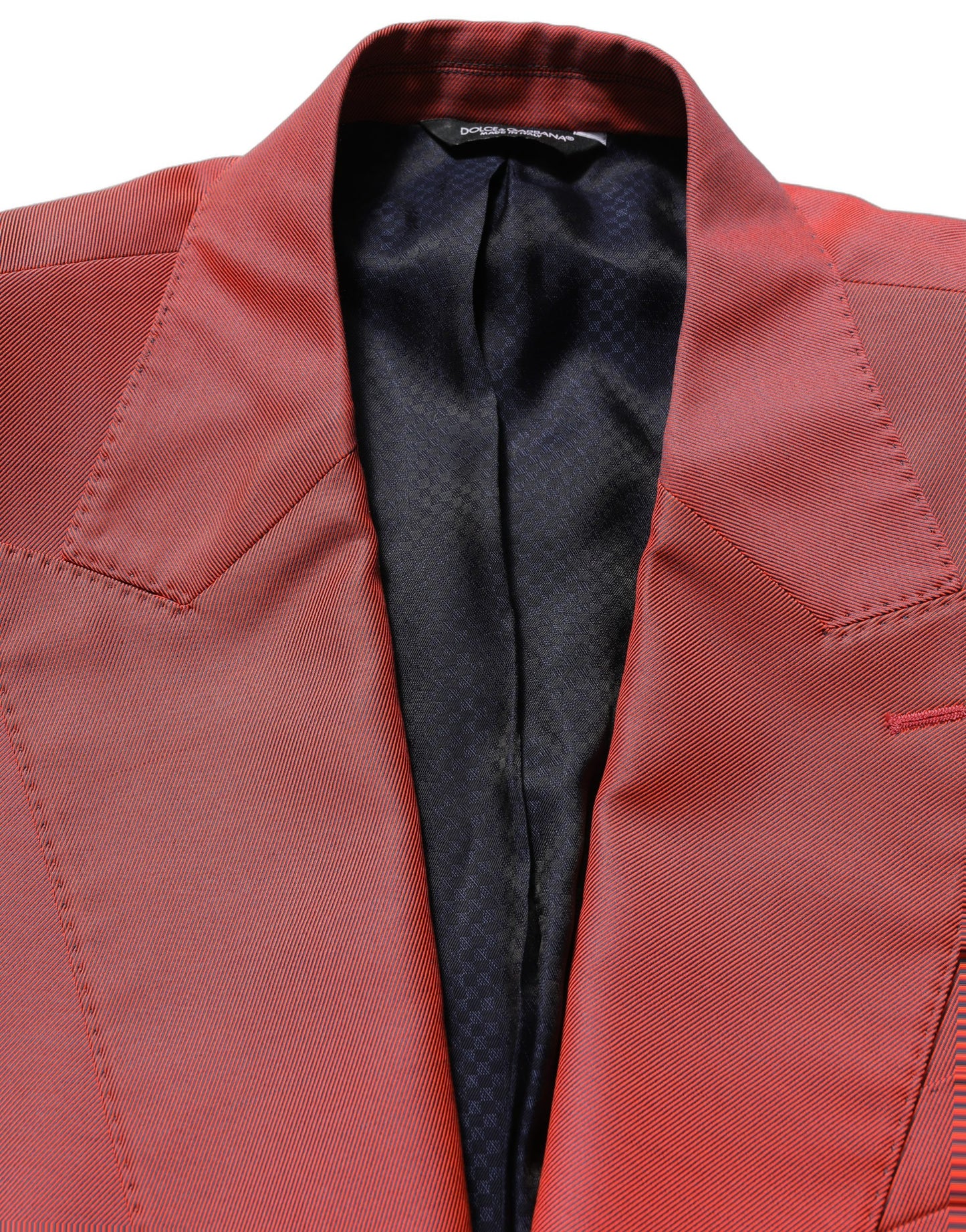 Red Wool Single Breasted Men Blazer Jacket