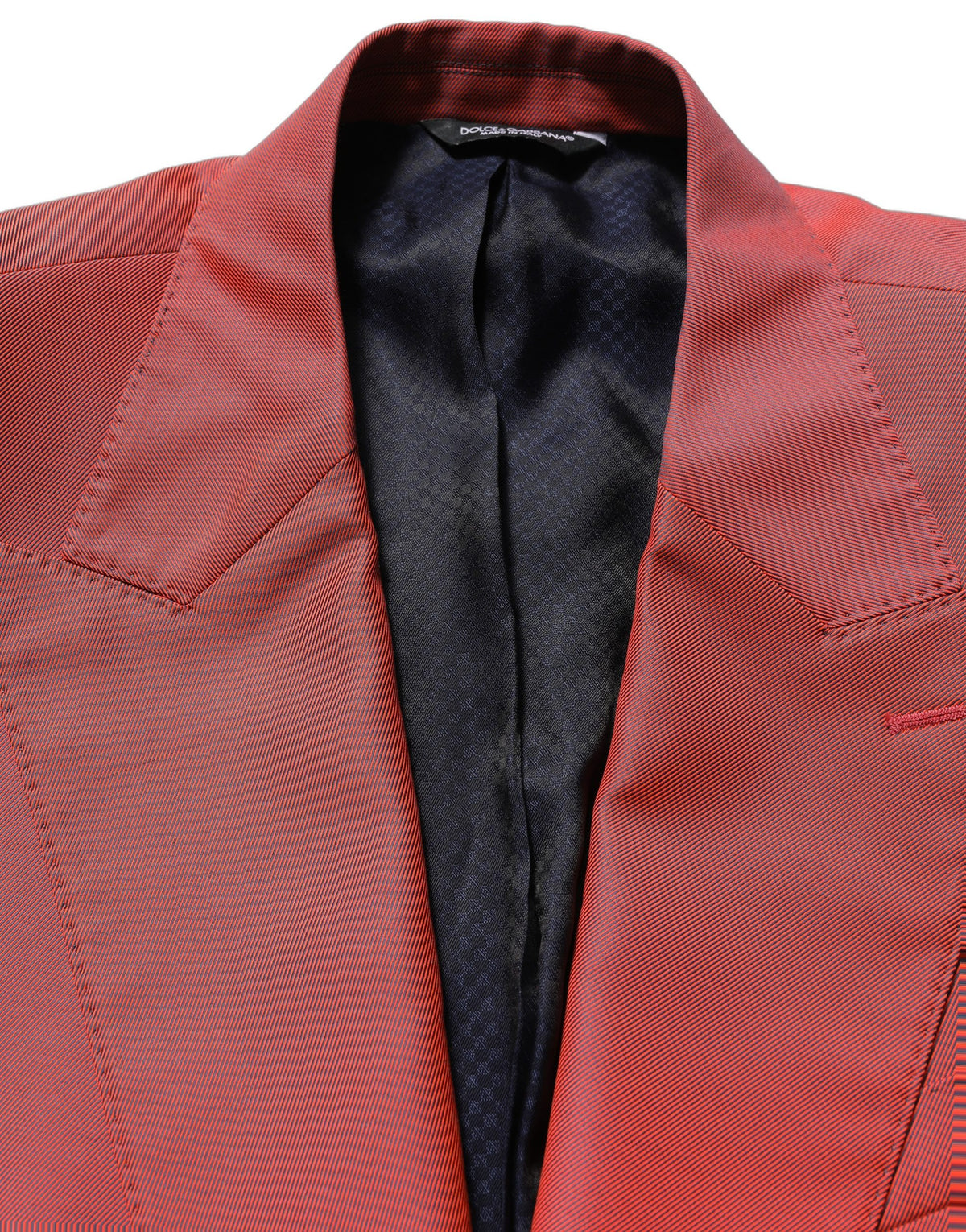 Red Wool Single Breasted Men Blazer Jacket