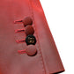 Red Wool Single Breasted Men Blazer Jacket