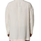 Off White Flax Single Breasted Blazer Jacket
