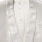 White Viscose Single Breasted Blazer Jacket