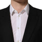 Black Wool Single Breasted Blazer Jacket