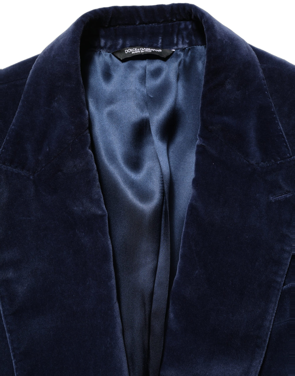 Blue Velvet Single Breasted Blazer Jacket