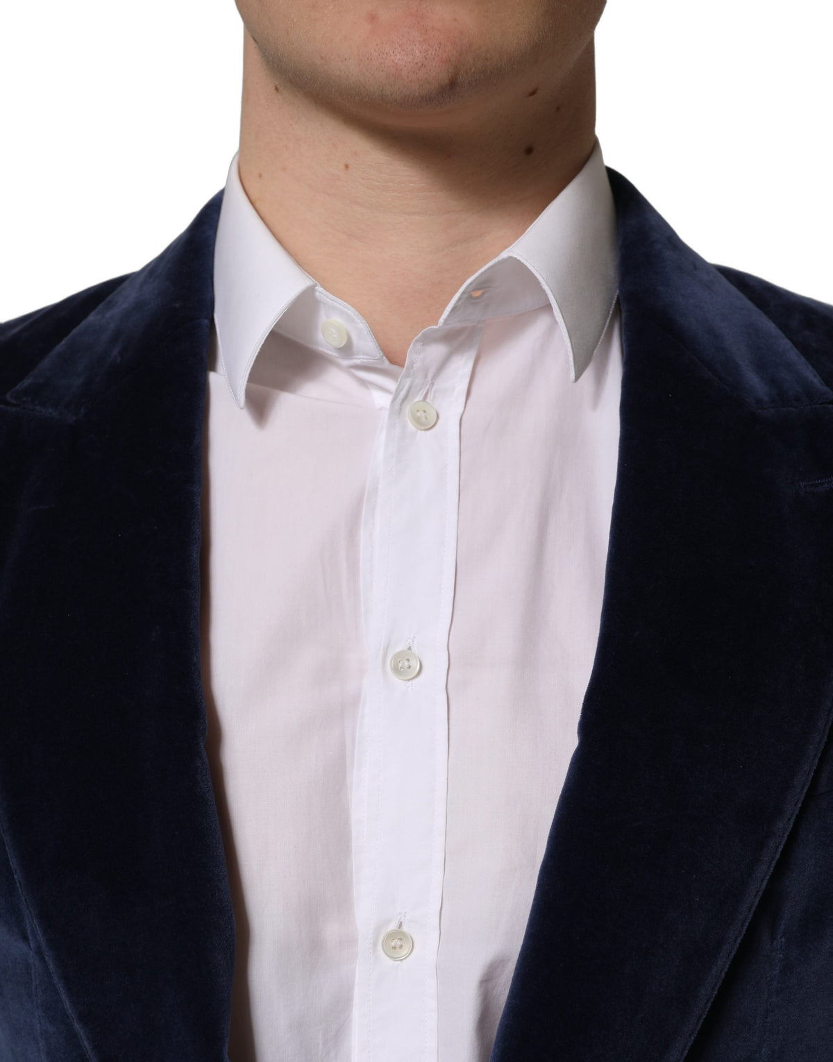 Blue Velvet Single Breasted Blazer Jacket