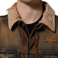 Multicolor Raw Cut Panelled Denim Men Jacket