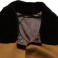 Brown Cashmere Mink Fur Men Overcoat Jacket