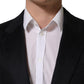 Black Cashmere Single Breasted Blazer Jacket