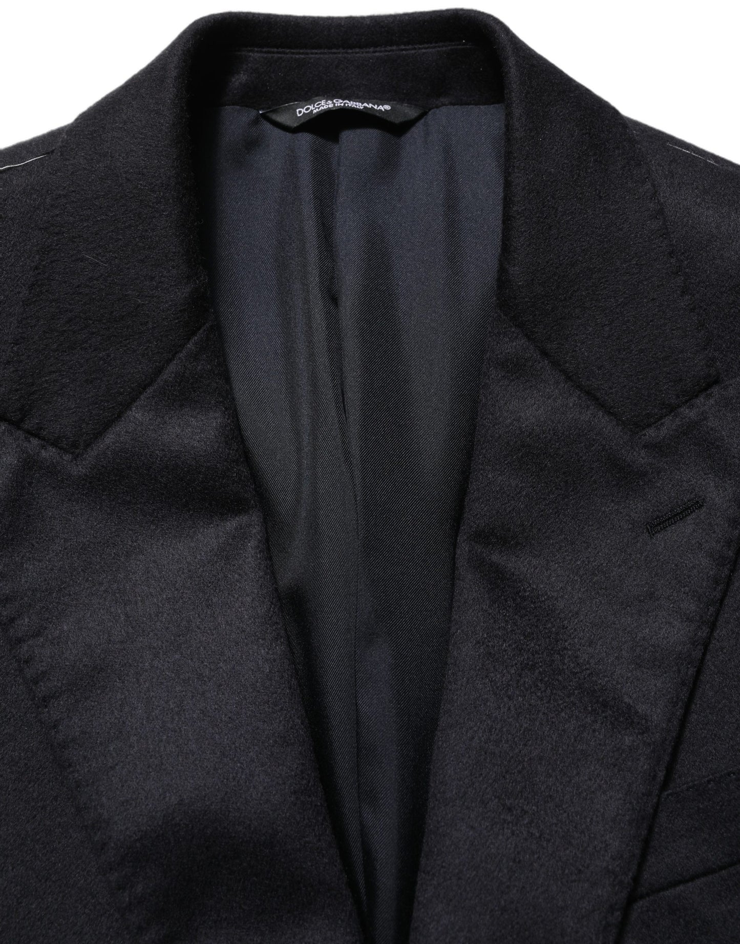 Black Cashmere Single Breasted Blazer Jacket