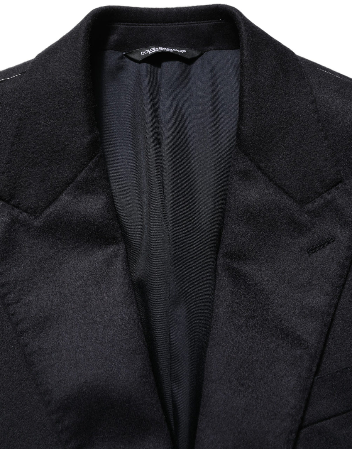 Blue Cashmere Single Breasted Blazer Jacket