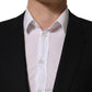 Dark Blue Wool Single Breasted Blazer Jacket