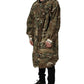 Multicolor Camouflage Hooded Coat Jacket