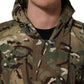 Multicolor Camouflage Hooded Coat Jacket