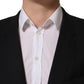 Black Wool Single Breasted Blazer Jacket