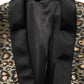 Gold Leopard Single Breasted Men Coat Jacket