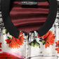 Multicolor Majolica Bull Print Bomber Jacket