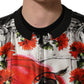 Multicolor Majolica Bull Print Bomber Jacket