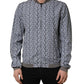 Light Blue Cotton Car Print Bomber Jacket