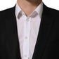 Black Wool Single Breasted Blazer Jacket